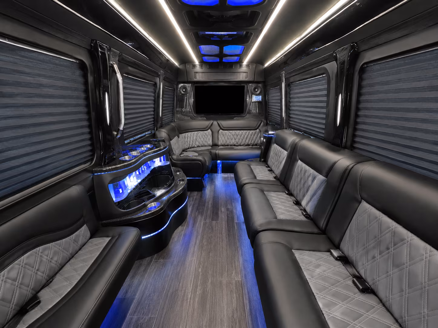 killeen 40 passenger party bus interior